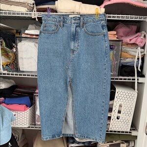 Abercrombie & Fitch Light Blue Denim Skirt